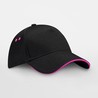 Czapka z daszkiem - mod. B15C:czarny, 100% bawełna, Fuchsia, One Size